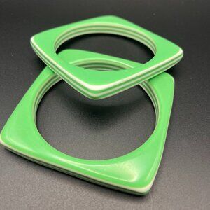 Vintage Lucite Square Bangles